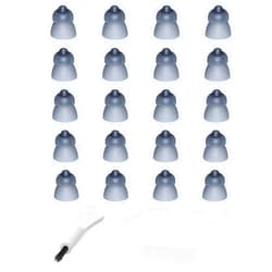 MicroEar Hearing Aid Domes - Power Dome for Phonak SDS 4.0 Marvel & Paradise Hearing Amplifier Earplug Accessories with Carry Case (Small 20pcs Pack)