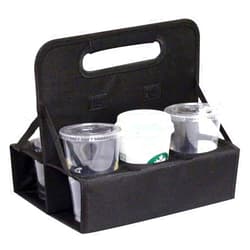 AJK Gifts Reusable Cup Carrier, Holds 6 Cups or Cans, Folds Flat