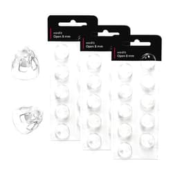 Fimikety (Open Vent 8mm) Hearing Aid Domes for Oticon Minifit, Oticon Ear Caps Replacements Parts AccessoriesDomes for Oticon Hearing Aid Supplies Cleaning Kits(30 Pcs)