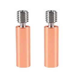 AEDIKO 2pcs CR10 All Metal Bimetal Heatbreak Smooth Bi-Metal Copper Titanium TC4 Throat High Temperature for 3D Printer CR10 Ender3 pro Ender 5 CS3 Hotend