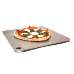 THERMICHEF Conductive Cooking - Square Pizza Steel Plate for Oven Cooking and Baking (3/16” Standard, 16”x16” Square) - Made in USA