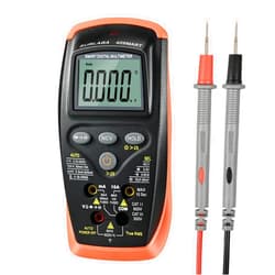SURLABA Digital Multimeter, TRMS 6000 Count Auto-Ranging DC AC Voltmeter Ohm Volt Amp Tester for Voltage Current Resistance Capacitance Continuity NCV, Tests Diode with Test Probes for Electricians