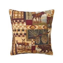 YvoneDBrownn Decorative Throw Pillow Covers 18x18 Inch,Rustic Lodge - Wildlife, Moose, Deer, Bear Pillow Case Cushion Cover for Couch Sofa Bed Outdoor Living Room Farmhouse