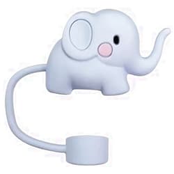 Aoukoslt Elephant Straw Toppers, 10mm Silicone Covers Cap for Cup Accessories, Cute Topper for Tumblers, Straw Cap Stopper for Reusable Straws Tip Lids