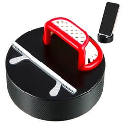 Copkim Hockey Pucks Cell Phone Stand for Desk Indestructible Portable Universal Smartphone Holder Compatible with Most Mobile Phones, Hockey Gifts for Office Desk Travel Accessories
