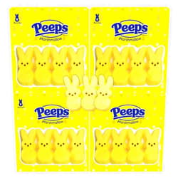 Needzo Bulk Marshmallow Easter Candy Basket Stuffers, Original Flavored Yellow Bunny Shaped Sugar Coated Fluffy Marshmallows, Dessert Toppers for Cakes Cupcakes & Cookies, 8 Count (Pack of 4) 32 Pcs