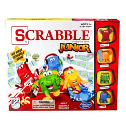Hasbro Gaming Scrabble Junior Board Game | 2-4 Players | Family Educational Word Games for Kids | Back to School Gifts for Classroom | Ages 5+