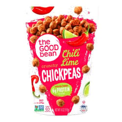 The Good Bean Chickpea Snacks, Smoky Chili/Lime, Gluten and Nut Free, 6 Ounce