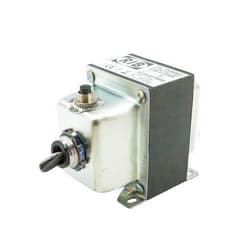RIB Functional Devices TR75VA001 Transformer, 75 VA, 120 to 24 Vac, Circuit Breaker, Foot and Single Threaded Hub Mount