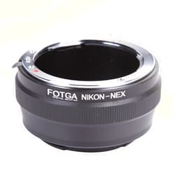 FocusFoto FOTGA Adapter Ring for NIK0N F AI Lens to S0NY E-Mount Mirrorless Camera NEX-5R 5T NEX-6 NEX-7 a7 a7S a7R a7II a7SII a7RII a6500 a6300 a6000 a5100 a5000 a3500 NEX-FS700 VG30 VG900 PXW-FS7