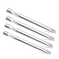 Zemibi Grill Burner Tube, 4 PC Universal Stainless Steel Pipe Tube BBQ Gas Repair Parts Kits for Brinkmann, Charmglow, Uniflame and Outdoor Gourmet Grill Models, Grill Replacement for CTB3, 15.875