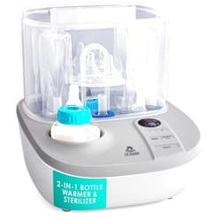 Lil' Jumbl 2-in-1 Baby Bottle Warmer & Sterilizer Dryer | Sterilizes, Steams & Dries Accessories | Warms & Defrosts Milk & Formula | Temperature & Timer | Auto Shut-Off