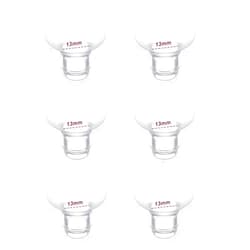 JIMOWANG Flange Inserts 13mm 6PC,Compatible with Momcozy S12 Pro/S9 Pro/S12/S9 Wearable Breastpump Cup,Suitable for Medela/Spectra/Elvie/Willow/TSRETE 24mm Shields/Flanges,Reduce 24mm Down to 13mm 6pcs