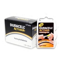 DURACELL 40 Duracell Hearing Aid Batteries Size: 10