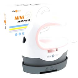 HTVRONT Heat Press Mini Heat Press Machine, Small Heat Press Portable Iron Press Machine for T Shirts, Hats, Heating Transfer Projects (Pink)