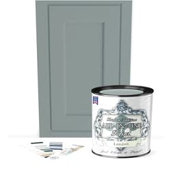 Heirloom Traditions Paint ALL-IN-ONE Paint, Durable cabinet and furniture paint. Built in primer and top coat, no sanding needed. Includes our 30 featured color card - London (green gray), Quart