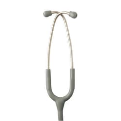 Medline Elite Adult Stainless Steel Stethoscope, Gray, High Acoustic Sensitivity