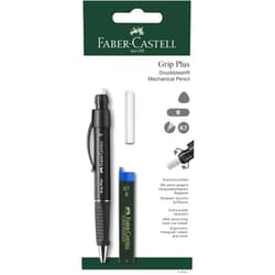 Faber-Castell 130997 Grip Plus Blister Mechanical Pencil, Assorted Colours, 0.7 mm + B Lead + Eraser