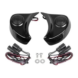 YDLMT Gloss/Vivid Black Batwing Speaker Pods Tweeter Kits for Harley Street Glide Electra Glide Ultra Limited FLHTK Tri Glide FLHTCUTG 2014-2023