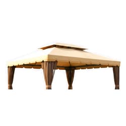 Garden Winds Reinforced Replacement Canopy Compatible with The 01-0879, OTSU1444, 84C-101 Outsunny Classic 10' x 13' Gazebo - Classic Sand, Riplock 350 Fabric
