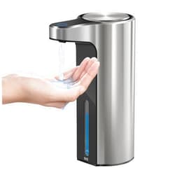 EKO Aroma Touchless Automatic Soap Dispenser for Kitchen and Bathroom, Liquid Hand Soap Dispenser, Water-Resistant and Rechargeable, 9 fl oz (Stainless)