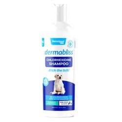 Vetnique Labs Vetnique Dermabliss Chlorhexidine for Dogs Skin Health - Antibacterial Medicated Dog Shampoo - for Skin Infections & Irritation, Hot Spots & Redness Relief (Medicated Shampoo, 16oz)