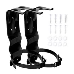 Watayo 2 Pack Fire Extinguisher Brackets- 5 LB Fire Extinguisher Wall Mount Bracket- Metal Heavy Duty Fire Extinguisher Holder for Home, Car, RV, Truck, Mini Fire Extinguishers