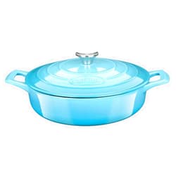 La Cuisine for life La Cuisine Enameled Cast Iron Covered Braiser, Saute Pan Casserole Pan with Lid, 3.75 QT 11