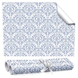 BBTO 10 Sheet Damask Drawer Liners for Dresser Lavender Scented 15.8 x 22 Inch Fragrant Paper Liner for Cabinets Shelves Non Adhesive Drawer