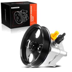 A-Premium Power Steering Pump, with Pulley, Compatible with Volvo S60 2001-2004, S80 1999-2005, XC70 2003-2004, C70 1999-2004, S70 1999-2000, V70 1999-2004, 2.3L 2.4L 2.5L 2.8L 2.9L, Replace # 8603052