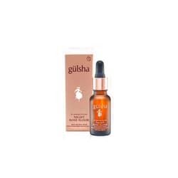 Gülsha GULSHA REGENERATIVE NIGHT ROSE ELIXIR, Rosa Damascena Essential Oil for Face, Nourishes and Revitalizes the Dehydrated Skin, Increase the Skin Elasticity, Free from Chemicals, All Natural, 0.61 Fl Oz