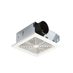 Broan-NuTone 671 Ventilation Fan, White Square Ceiling or Wall-Mount Exhaust Fan, 6.0 Sones, 70 CFM