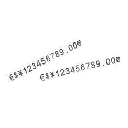MECCANIXITY Adjustable Removable Mini Cube Price Tag Display Number Letter Price Label Stand Block Kit for Shop Counter Black on Clear,3.8x6.9mm,10 Sets