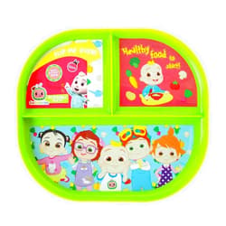 Show-Offs Reversible Character BPA Free Plate - 8 x 7 Inches (Coco Melon), Medium