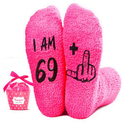HAPPYPOP 70TH Birthday Gifts for Women - Happy 70 Year Old Birthday Gifts Socks for Men