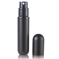 BRARIOS Refillable Portable Mini Perfume Atomizer for Travel, 5ml Luxury Empty Leakproof Pump Perfume Spray bottle Atomizer for Man and Woman (Y-Black)