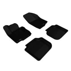 3D MAXpider L1VW05601509 Complete Set Custom Fit All-Weather Floor Mat for Select Volkswagen Passat Models - Kagu Rubber (Black)