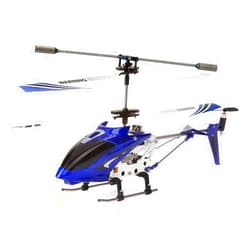 POCO DIVO S107G Phantom 3CH Infrared RC Helicopter Mini Flight S107 Gyro with Light, Blue
