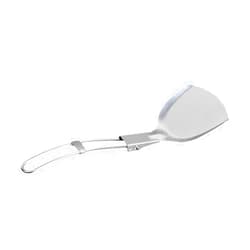 SHOWERORO Camping Tableware Mixing Spatula Cooking Tools Cooking Shovel Grill Tools Nonstick Cooking Turner Stir Fry Spatula Camping Foldable Spatula Kitchen Utensil Hiking Spatula Silver