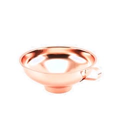 CISHNOU Canning Funnel for Wide and Regular Jars, 1 PC Rose Gold Stainless Steel Canning Supplies Kitchen Funnel Mason Jar Funnel with Handle (L)