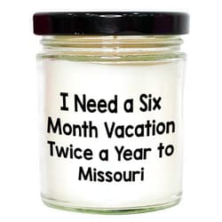Generic Missouri Bliss Vanilla Soy Candle Gift for Missouri Travel Lovers - 9oz Soy Wax Candle for a Six Month Vacation Feeling at Home - Perfect Christmas Unique Gifts from Gifts for Missouri Enthusiasts