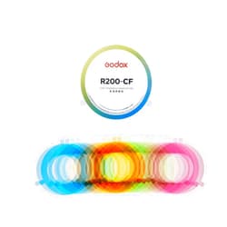 Godox R200-CF Color Gels for Godox R200 Ring Flash Head, Color Flash Gels Lighting Filter for Godox R200 Flash Head