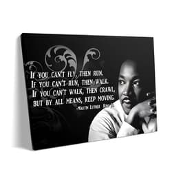 B.B.F MAKE Martin Luther King Canvas Wall Art, Inspirational Quote Print Poster, African American Civil Rights Leader Portraits Oil Painting, Black History Artwork Motivational Pictures, Framed 11x14inch