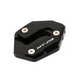 ZOEDT Foot Pad Motorcycle Accessories for Yamaha MT 09 FZ 09 FJ09 for Tracer 2014-2020 Kickstand Sidestand Stand Extension Enlarger Pad Install (Color : Black)