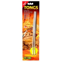 Exo Terra Stainless Steel Tweezers - Ergonomic Design, Soft-Coated Tips, Safe Feeding Tool for Reptiles, Ideal for Live Insects, Durable Grip