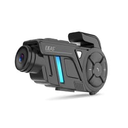 3T6B Bluetooth Motorcycle Headset with 2K Camera, Wireless Communication Systems Bluetooth Intercom/ 1000M/6 Riders Group Intercom Communication System, Music intercom, IP65/2000 mAh