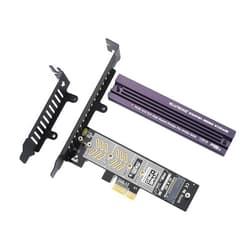 ELUTENG NVME PCIe 4.0 Adapter M.2 NVME SSD to PCI-e Slots X1 X4 X8 X16 Expansion Card with Aluminum Heatsink NVME SSD to PCI Express Card Low Profile Bracket Support 2230 2242 2260 2280 SSD