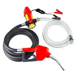 Aetleemo 12V Fuel Transfer Pump, Diesel Transfer Pump with Nozzle Hose for Diesel, Kerosene, Machine, Transformer Oil, 12 GPM Self Priming DC Electric Diesel Fuel Transfer Pump Kit.