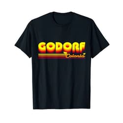 Köln Godorf Colonia Retro und Vintage Design Kölner Viertel und kölsches Karneval Veedel T-Shirt