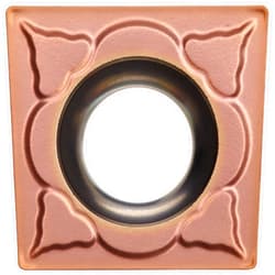 Sandvik Coromant CoroTurn 107 Carbide Turning Insert, SCMT, Square, MM Chipbreaker, GC1115 Grade, Multi-Layer Coating, SCMT 3(2.5)2-MM, 3/8